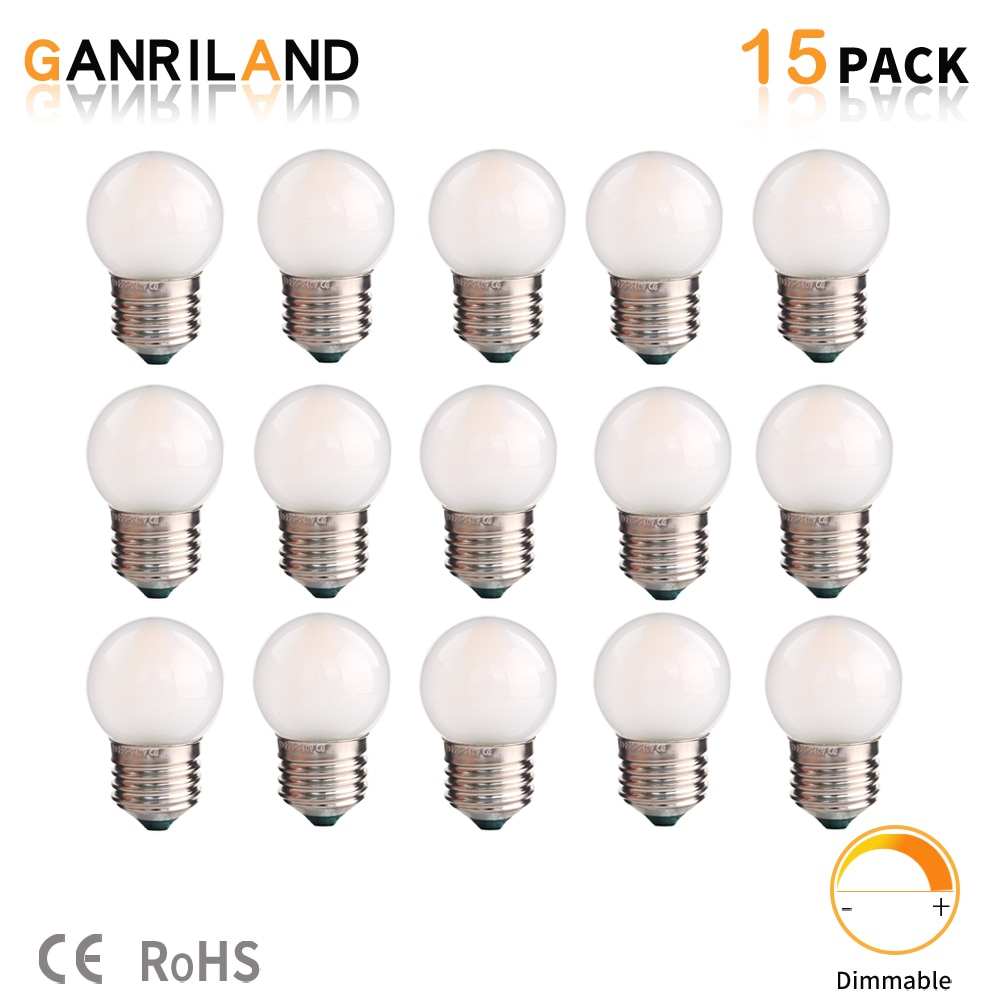 GANRILAND ̴ νƮ LED ʶƮ , 1.5W   2700K   , E26 E27 Ʈ , G40